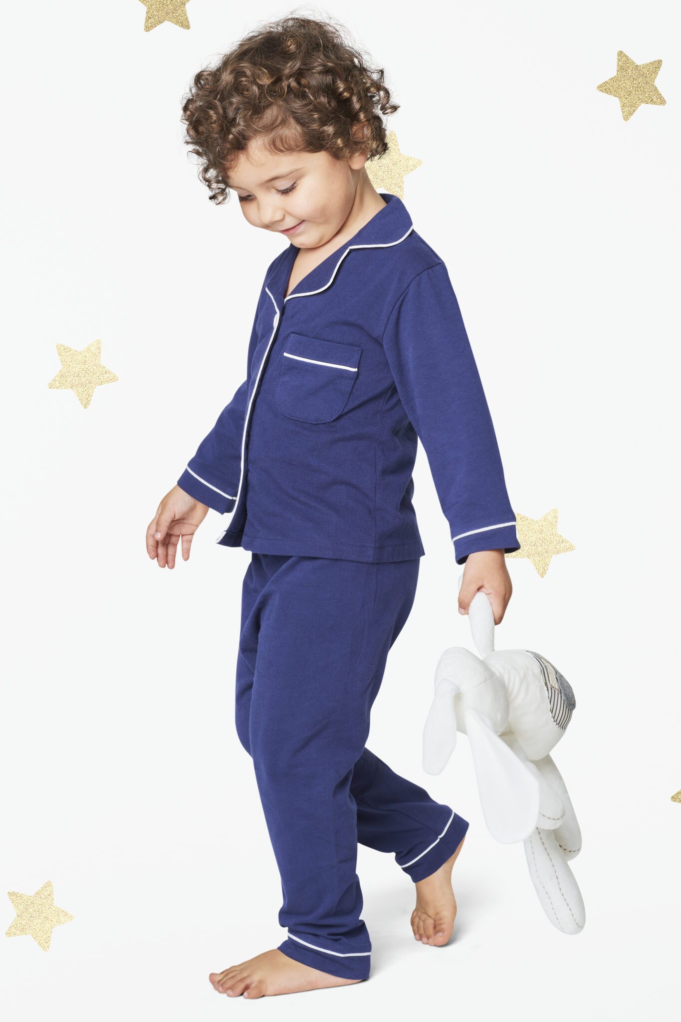 blue cotton nightsuit for kids manufactured by jgr enterprises