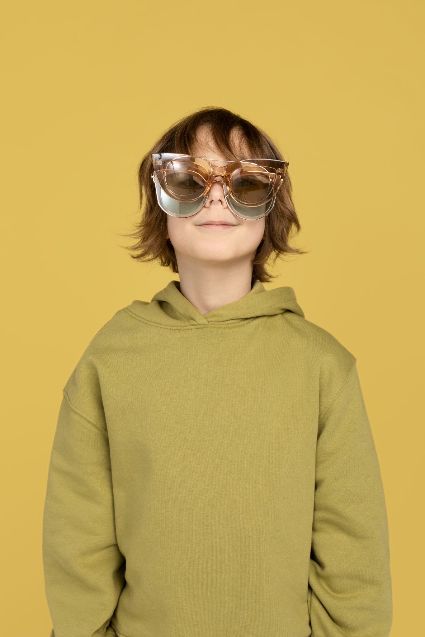 GREEN spun FLEECE HOODIE for kids manufactured by jgr enterprises